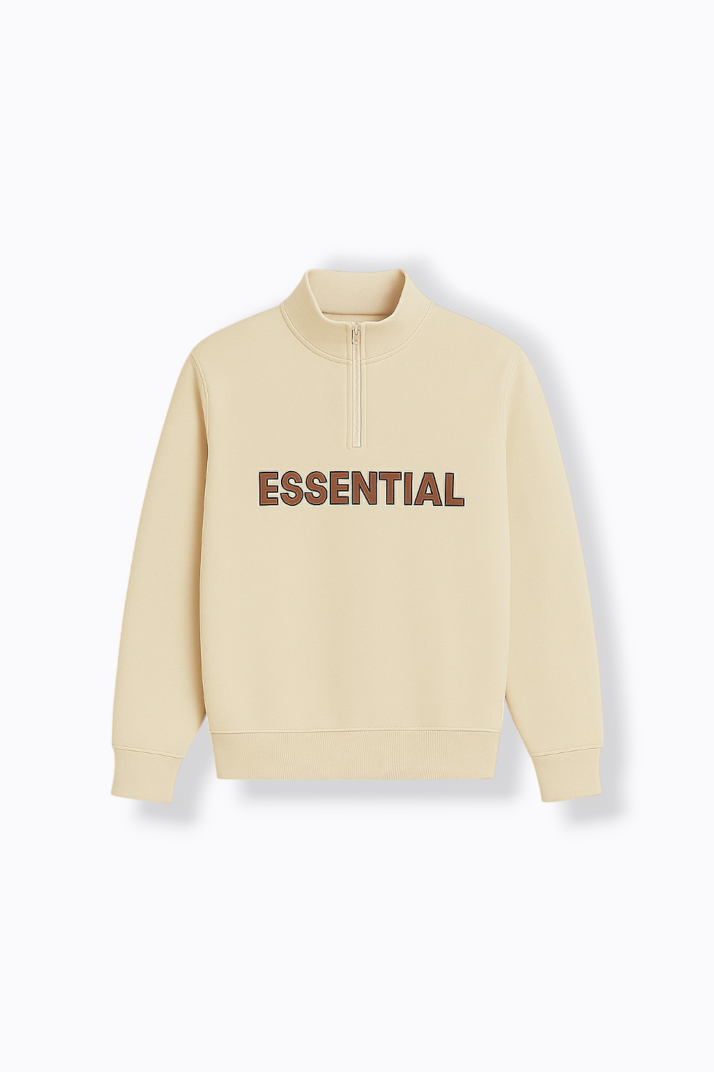 |ESSENTIALS|Quater Zipper [Off White]