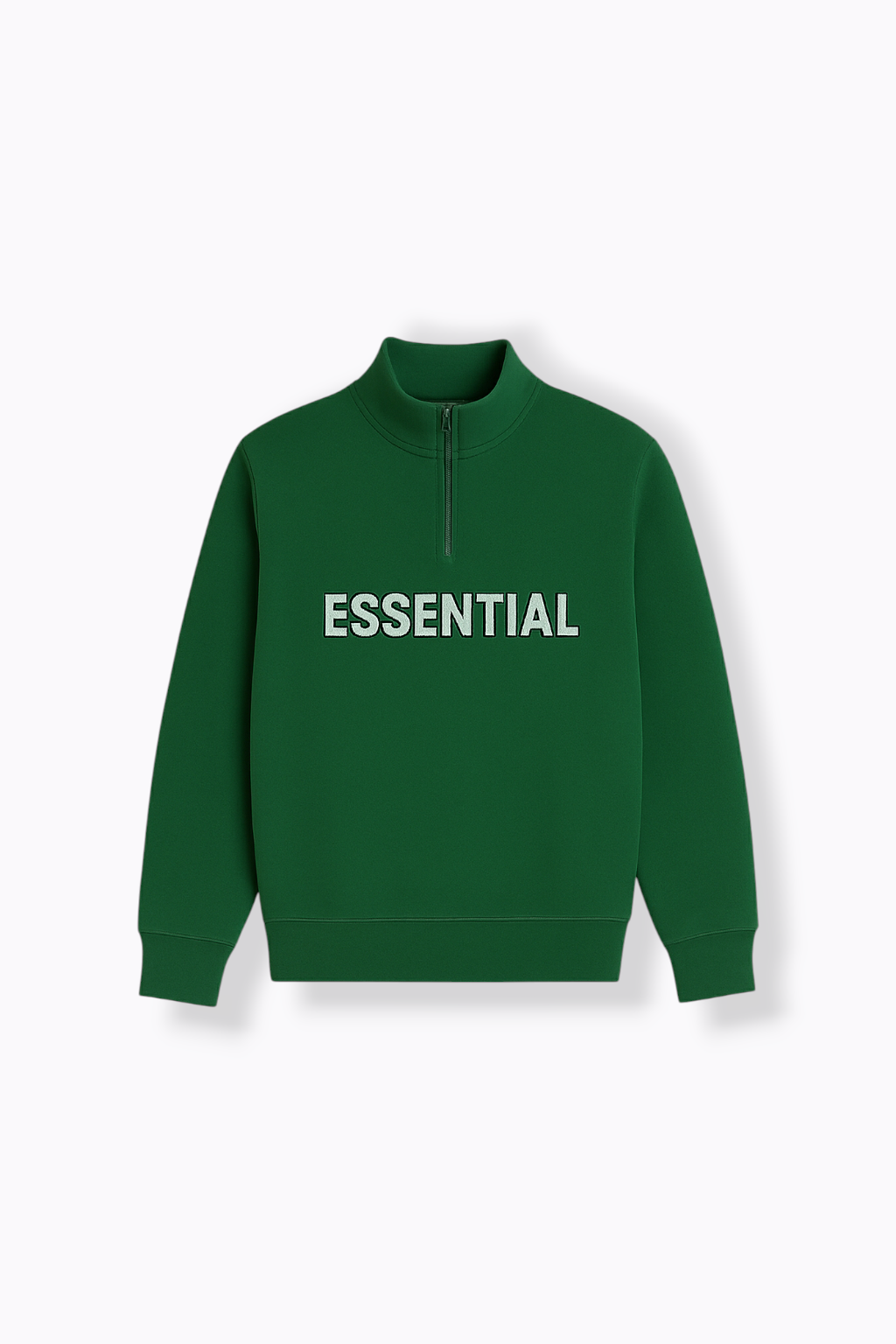 |ESSENTIALS|Quater Zipper [Oxyl Green]